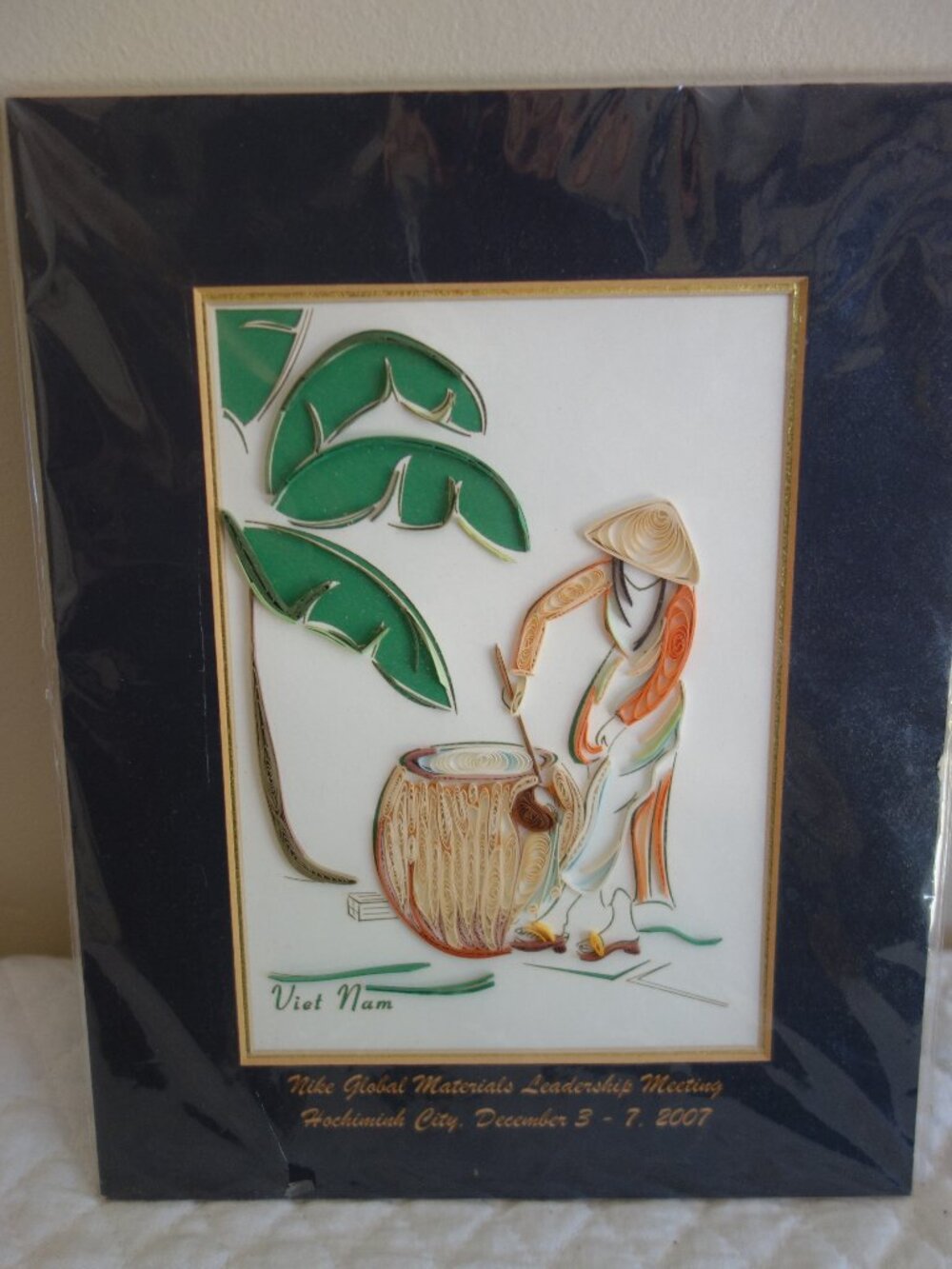 VIETNET Quilling Wall Hanging Art – Lady Clothing – NIKE Meeting 2007